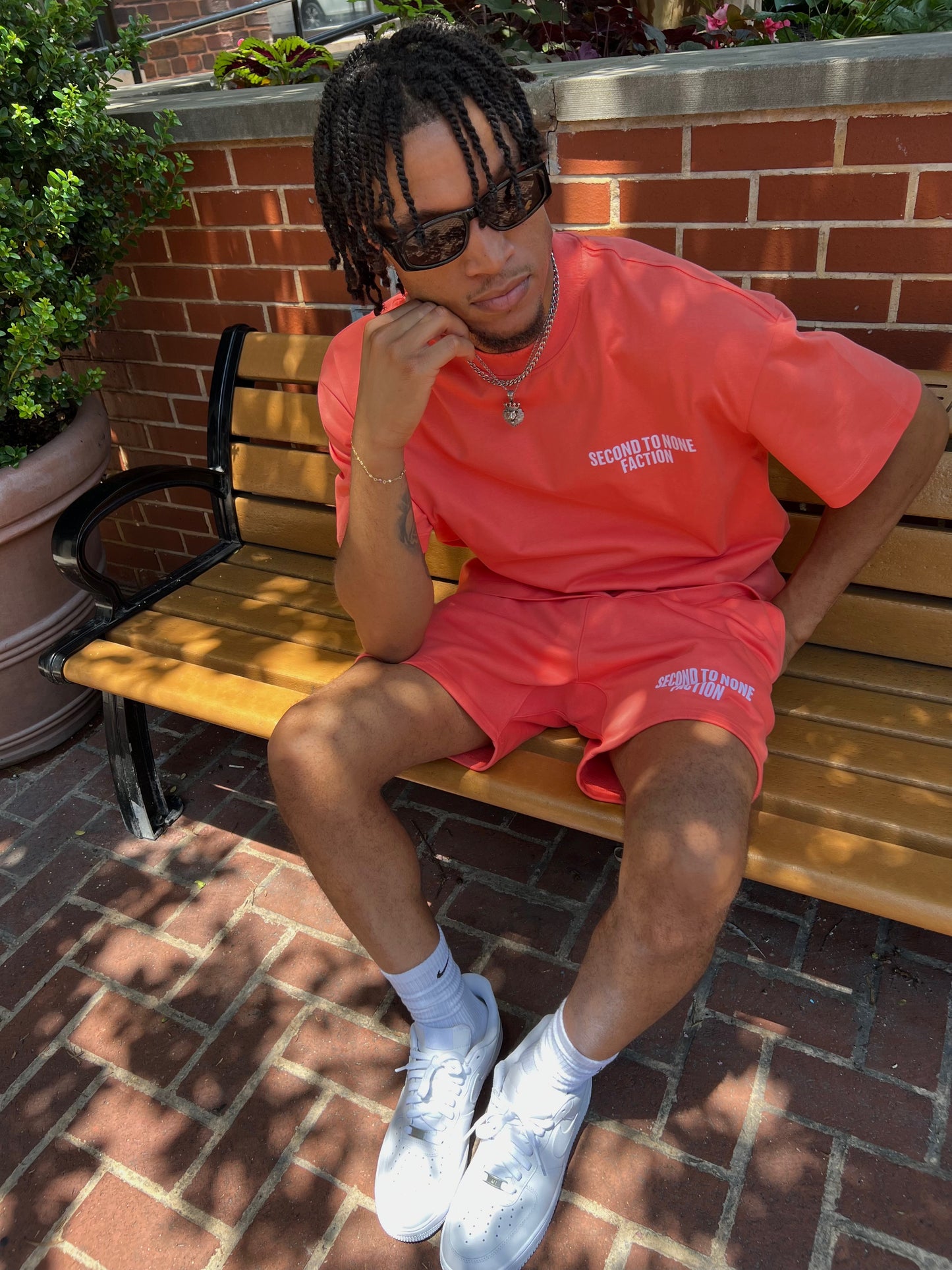 Second to None Faction T-Shirt/Short Salmon Set