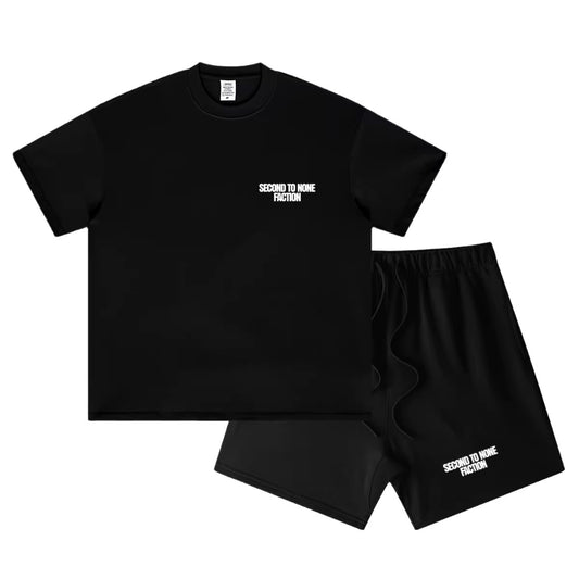 Second to None Faction T-Shirt/Short Black set
